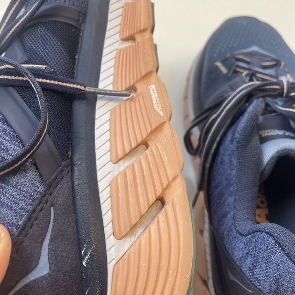 Hoka One One Women's Size 8 Gaviota 2 Running Shoe Navy and Peach - Picture 6 of 16